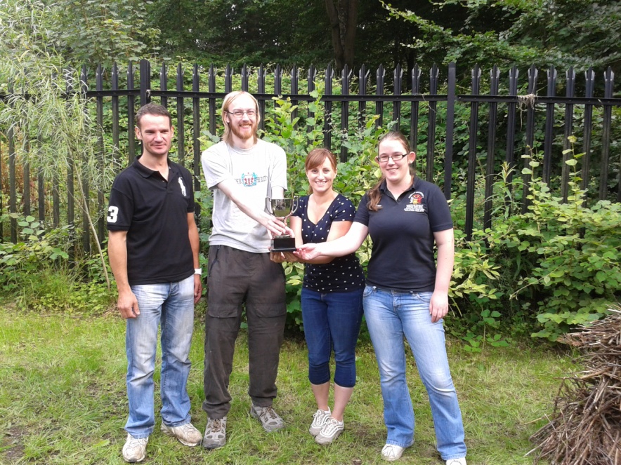 Wolfestone staff volunteer at Penllergare Valey Woods on their teambuilding day. Wolfestone teambuilding, Penllergare Valley Woods, local community