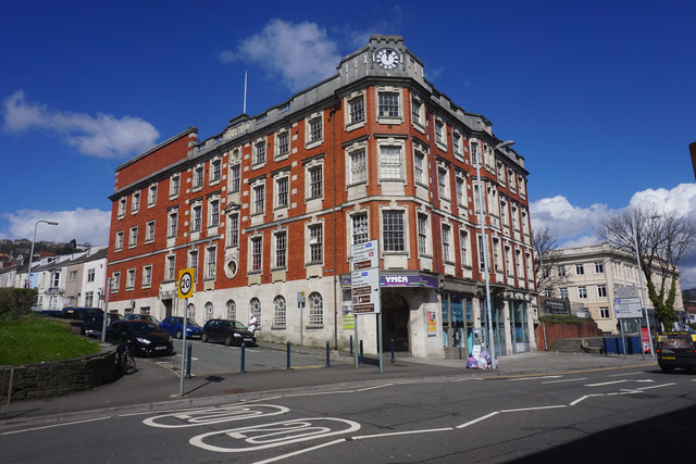 YMCA building in Swansea