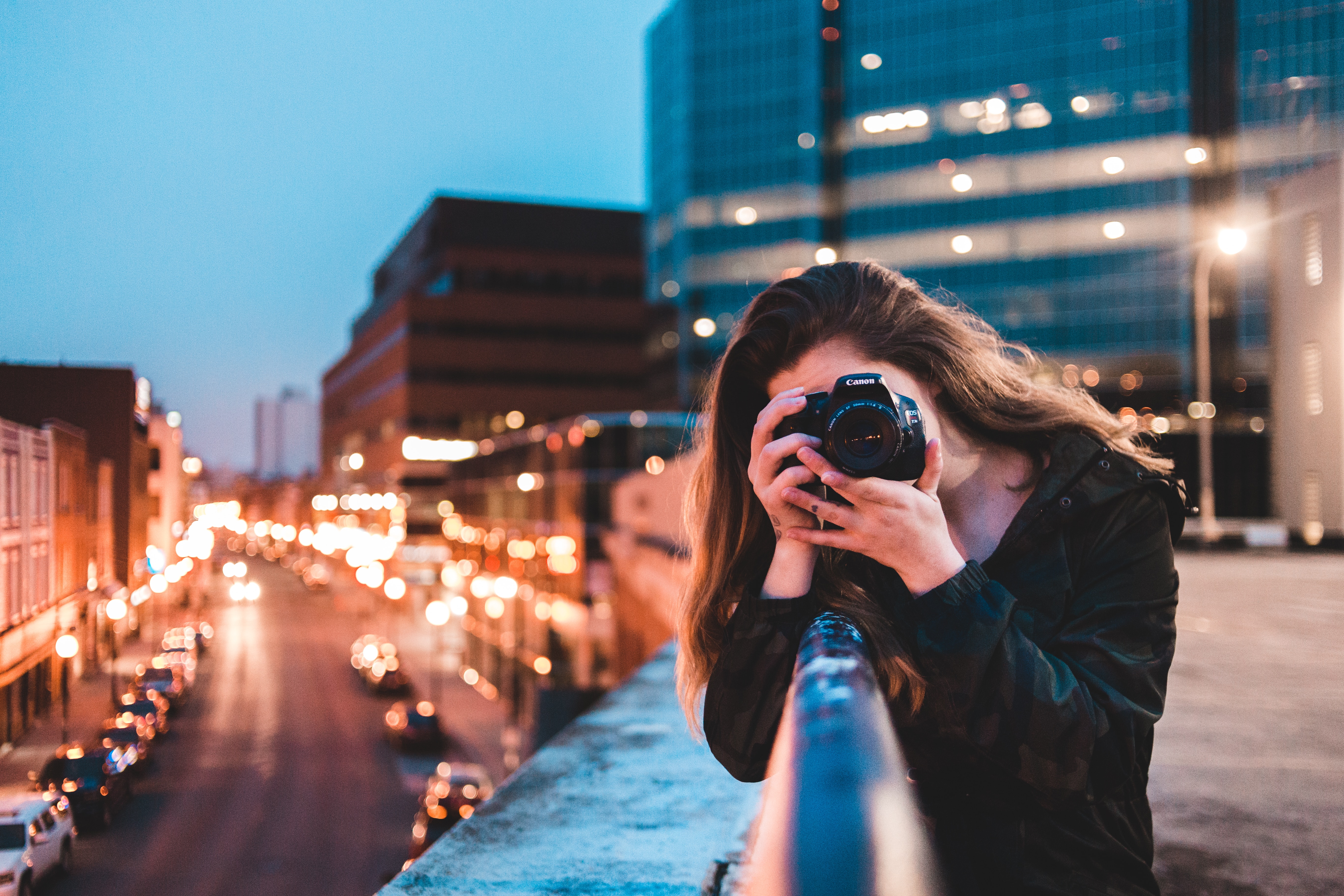 Women taking a photo.