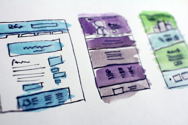 Layout of website marketing translation