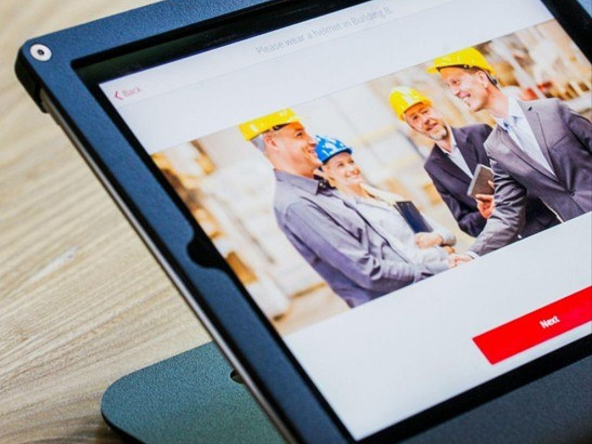 Health and safety training on a screen