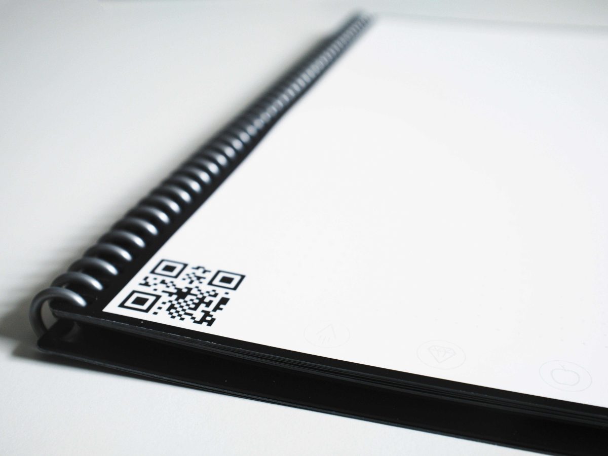 QR code in the corner of a document.