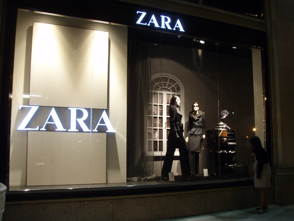 zara window shopping meaning